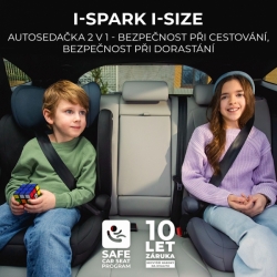 Autosedačka i-Spark i-Size 100-150 cm Grey